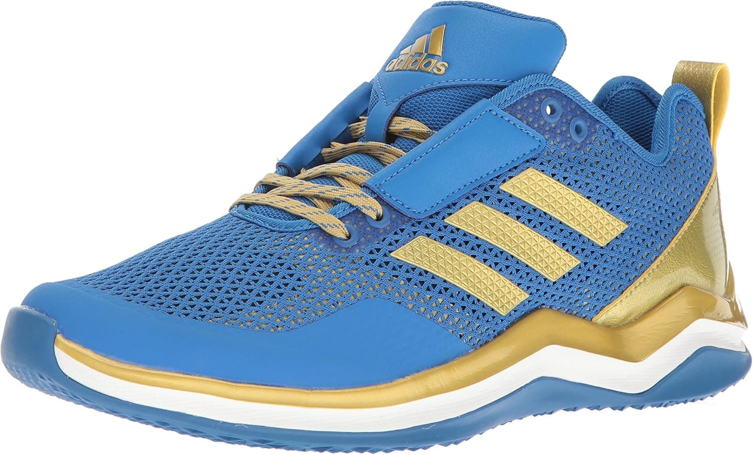 adidas Performance Men's Speed Trainer 3.0, Blue/Metallic Gold/White, 12 Medium US