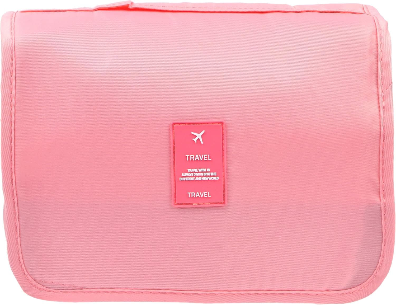 TxoLIFE Cosmetic Makeup Bag Case Hanging Toiletry Bag Travel Organizer Travel Kit for Women Men Pink