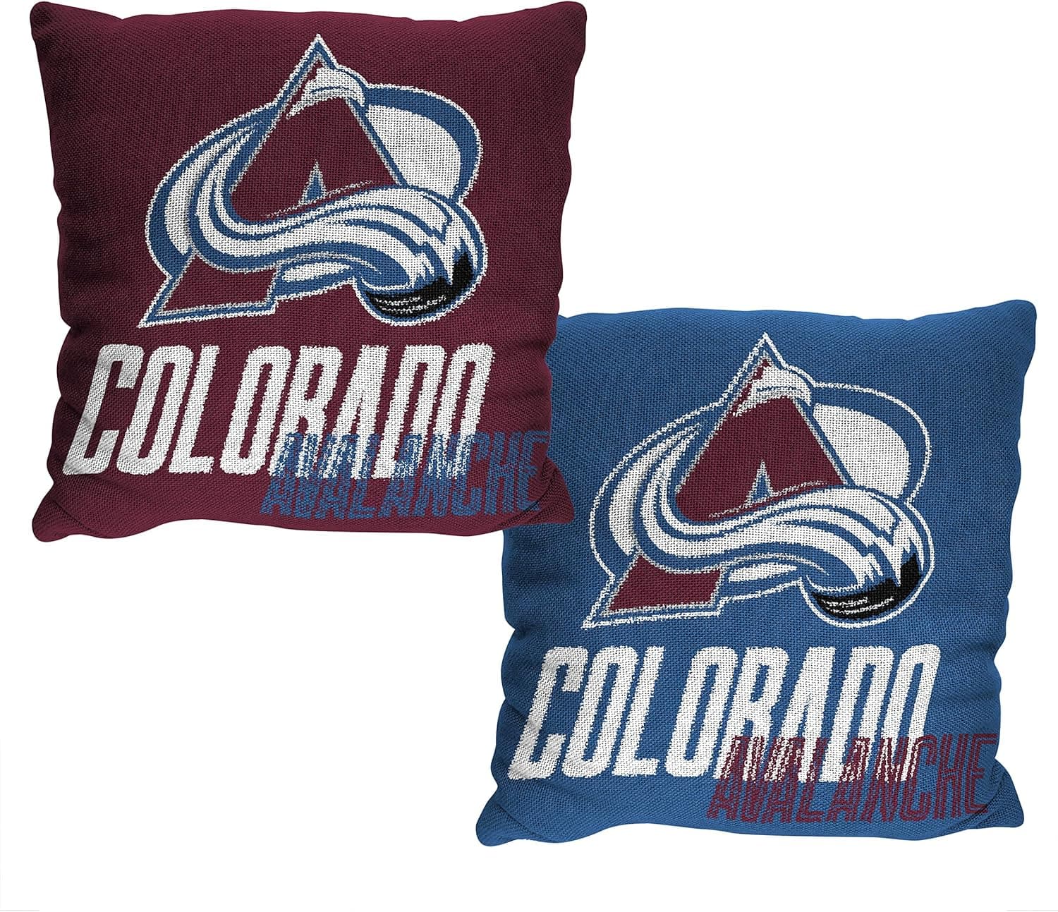 Northwest NHL Colorado Avalanche Reverb 20 x 20 Double Sided Jacquard Accent Throw Pillow