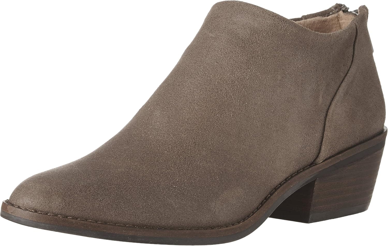 Lucky Brand Women's FAI Brindle Antik Grease Leather Back Zip Booties SZ 10