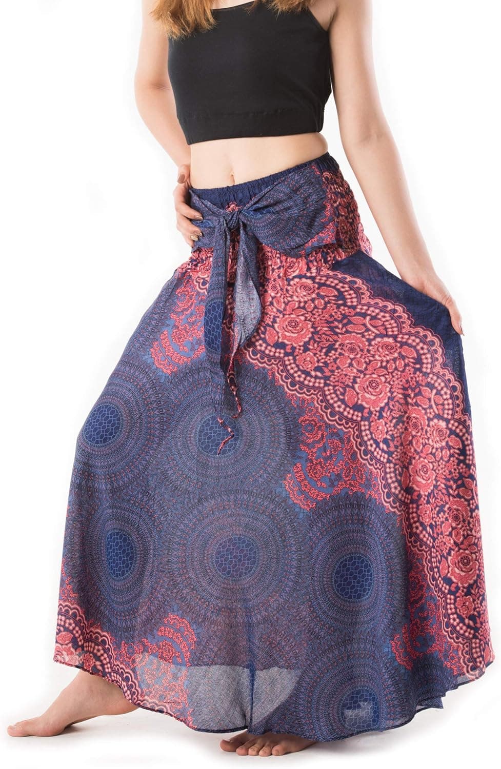 Banjamath® Women's Long Bohemian Style Gypsy Boho Hippie Skirt