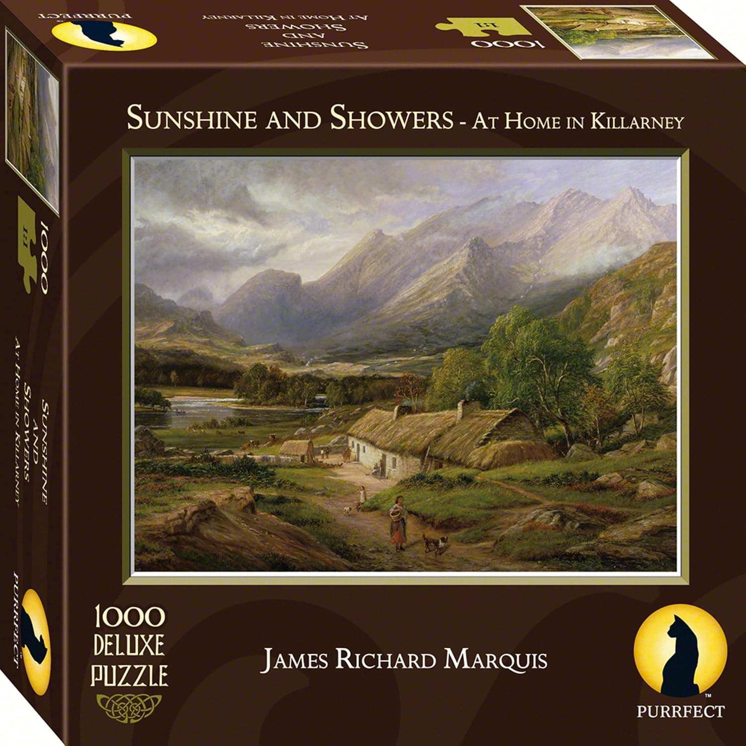 Purrfect Puzzles A Cottage near Roundwood 1000 Piece Puzzle