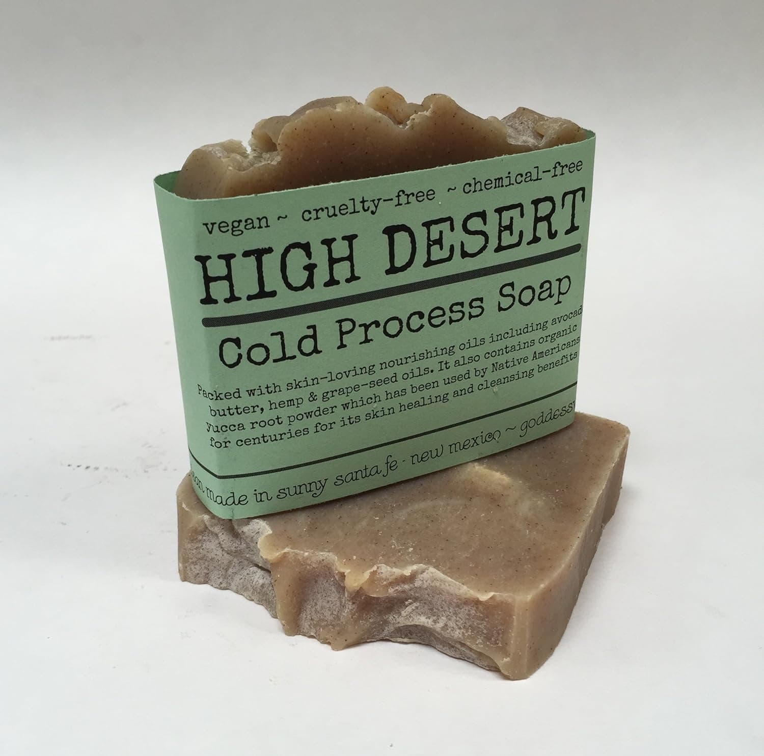 HIGH Desert Cold Process Soap with Organic Yucca Root & Citrus Essential Oils/Vegan + Chemical Free