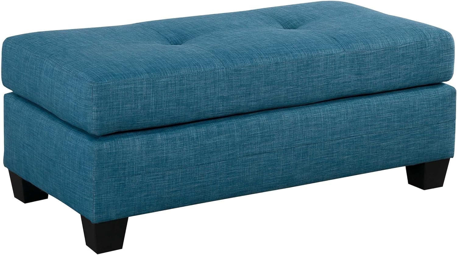 Homelegance Phelps 48" x 24" Fabric Ottoman, Blue