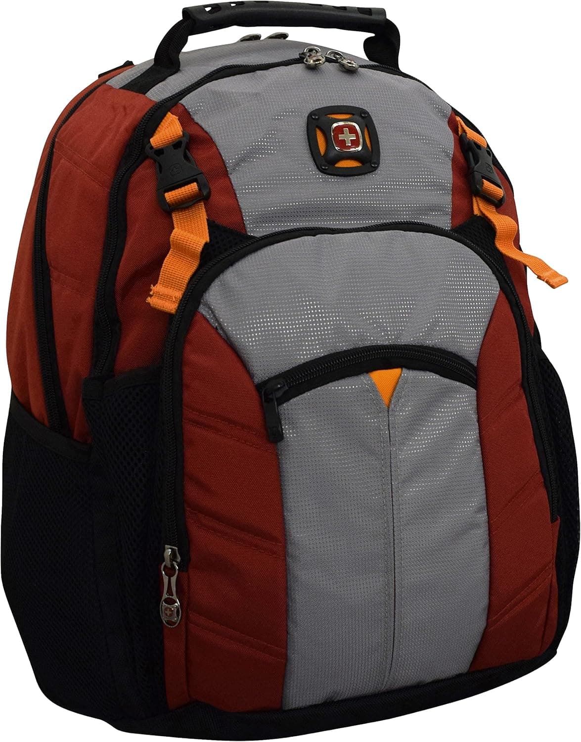 SwissGear® Sherpa 16" Padded Laptop Backpack/School Travel Bag - Red/Orange