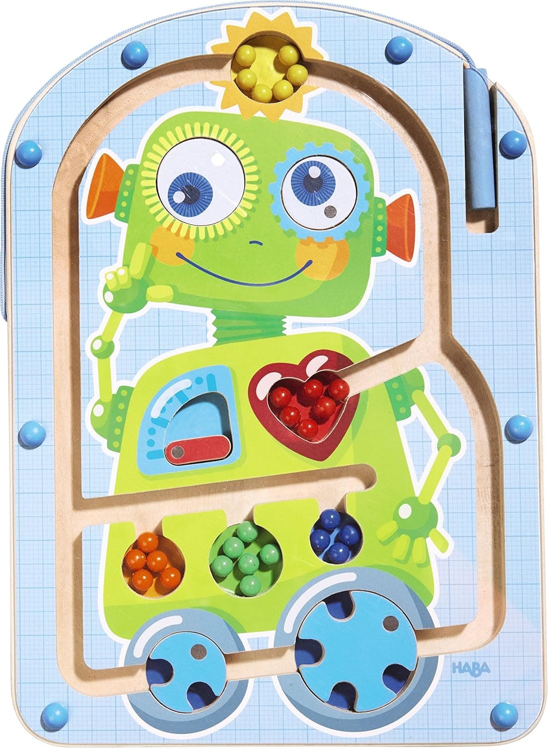 HABA Robot Ron Wooden Magnetic Maze Game