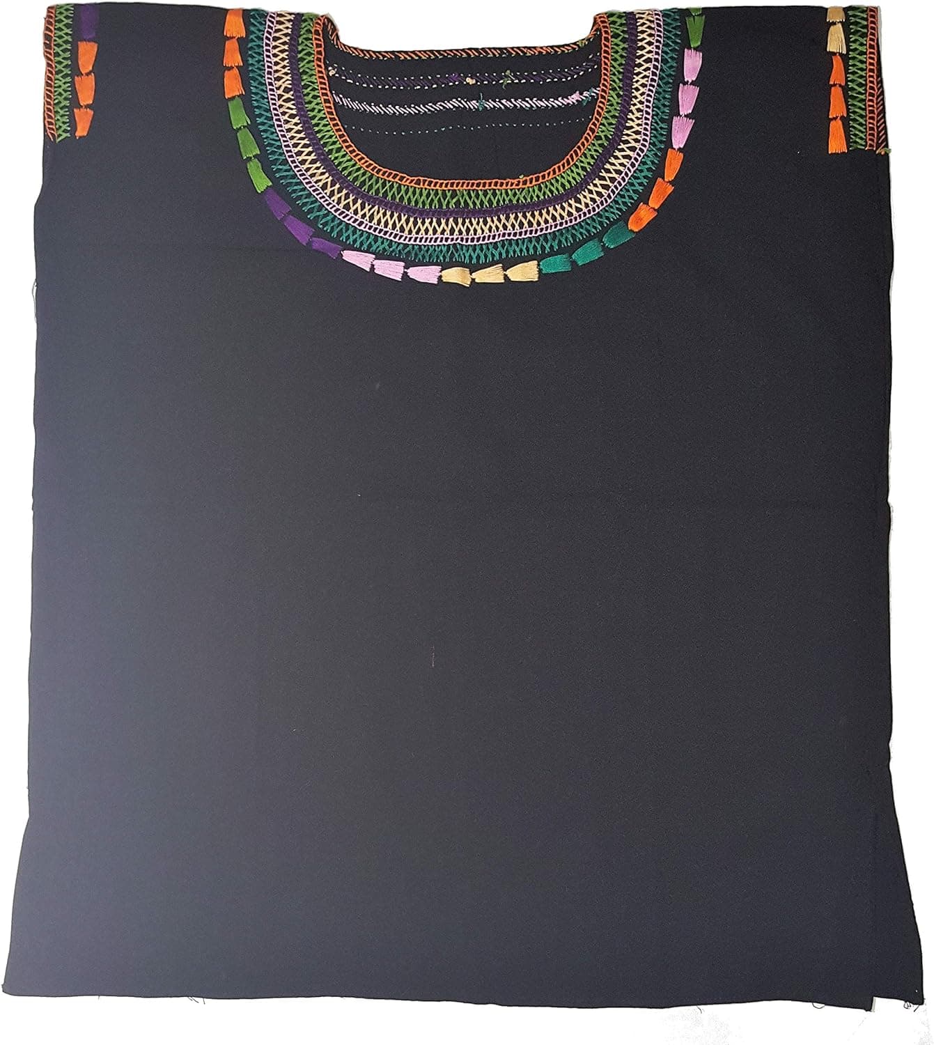 Ambar Chanty Woman's Cleopatra Mexican Embroidered Blouse - Authentic Handmade Chiapas Embroidery