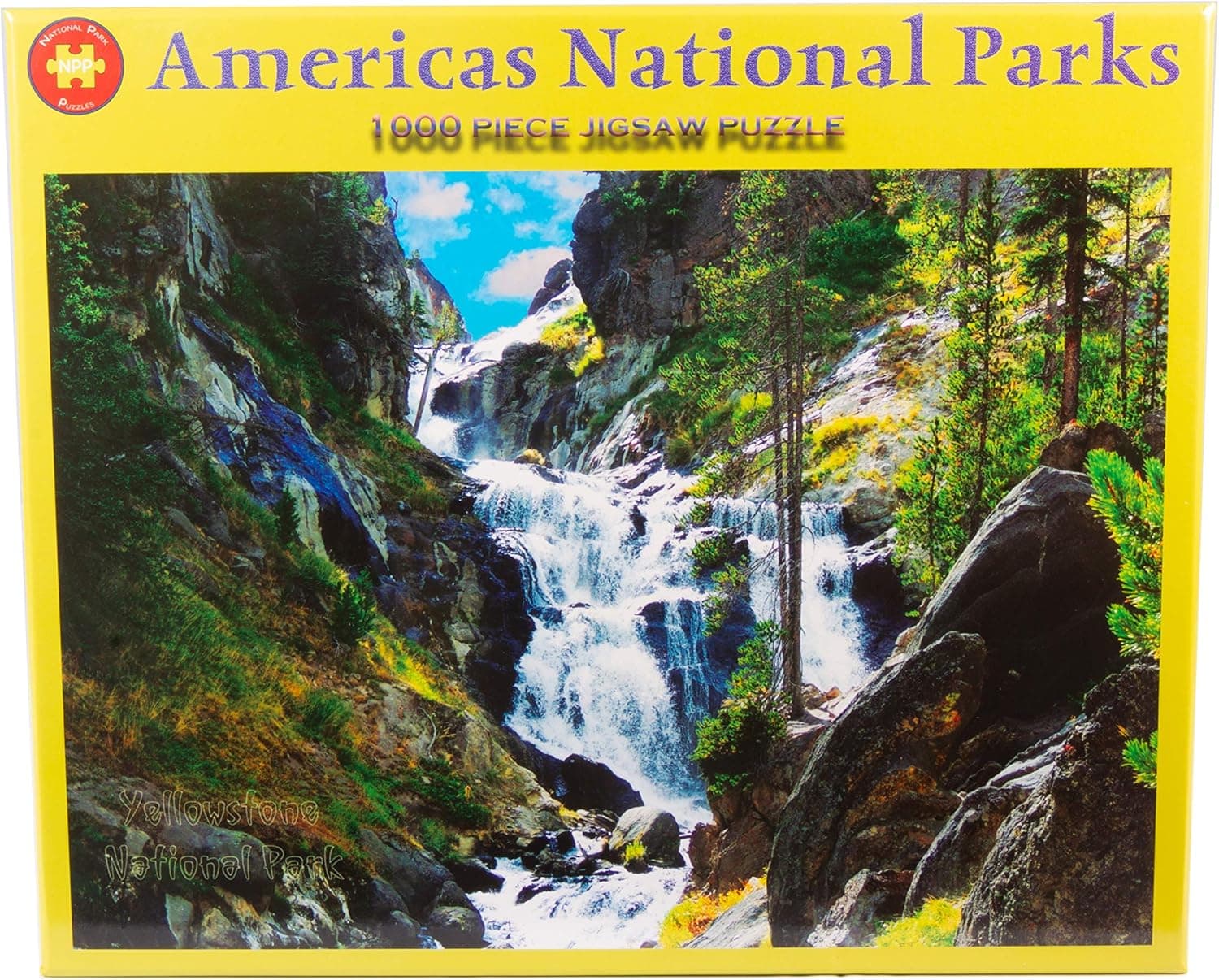 Yellowstone National Park Mystic Falls 1000 Piece Puzzles for Adults