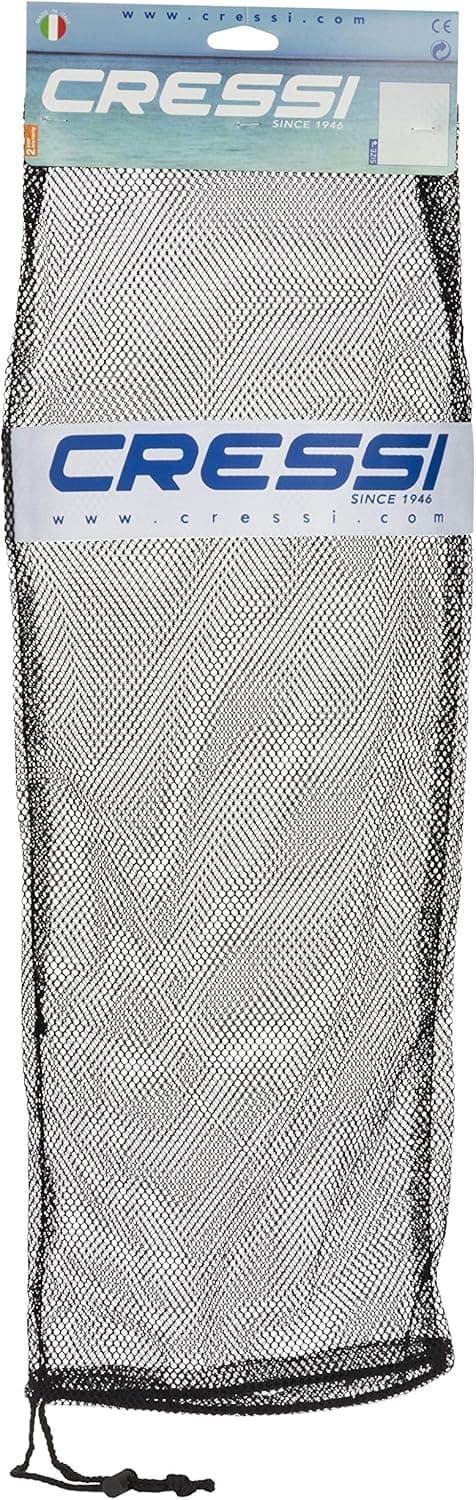 Cressi Net Bag for Snorkeling, Scuba Freediving Sets - Mask, Snorkel, Fins Equipment Mesh Bag, Black, 29.5 x 10.6 in, 75 x 27.5 cm (BZ175003) [Duplicate]