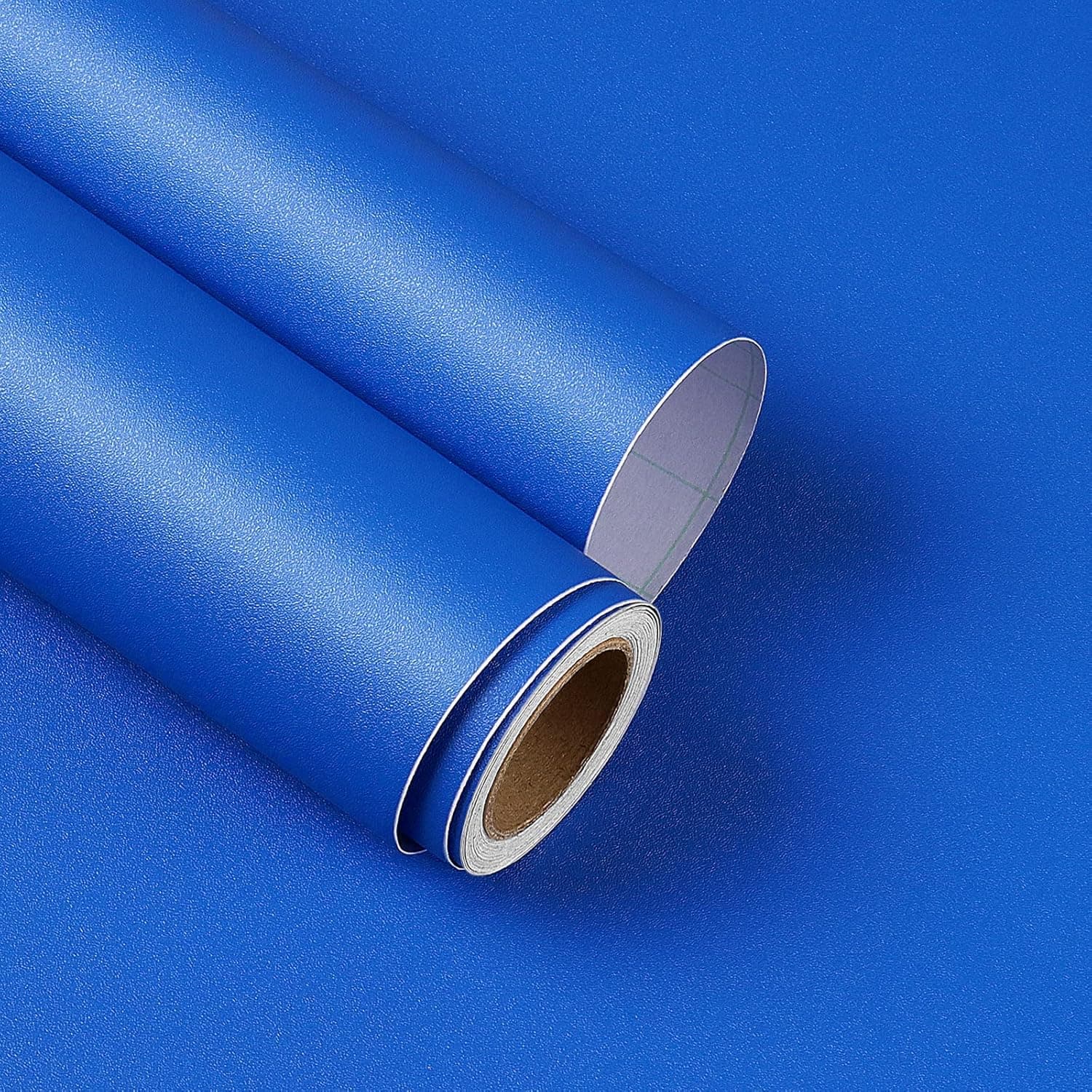Yenhome Navy Blue Peel and Stick Wallpaper Blue Contact Paper for Cabinet Shelve Walls Removable Self Adhesive Blue Wallpaper Peel and Stick for Bedroom Living Room 17.7"x80" Matte Textured Wall Paper