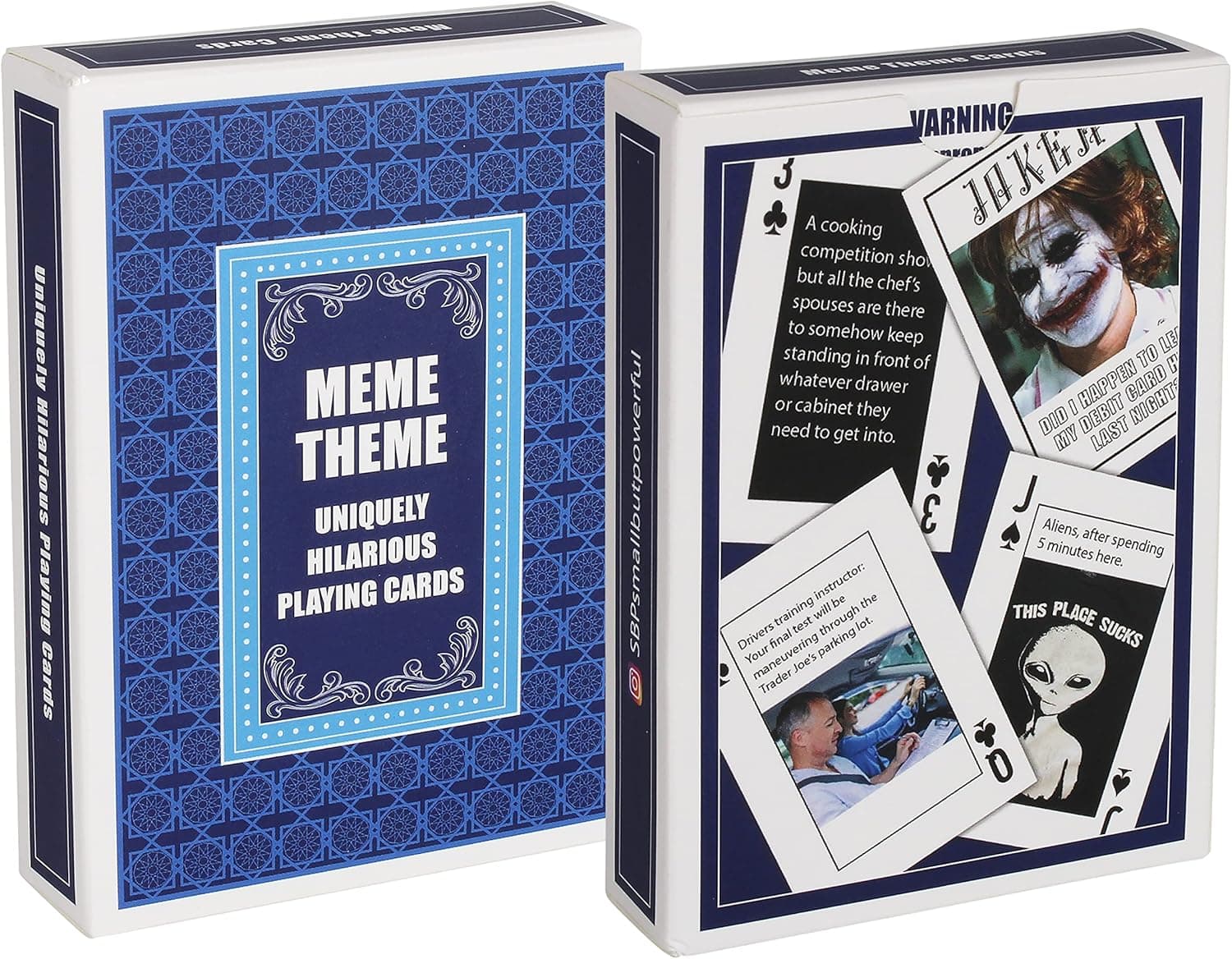Meme Theme Playing Cards - 54 Uniquely Funny Cards, Clever and Fun Gift, Great for Parties or Game Nights