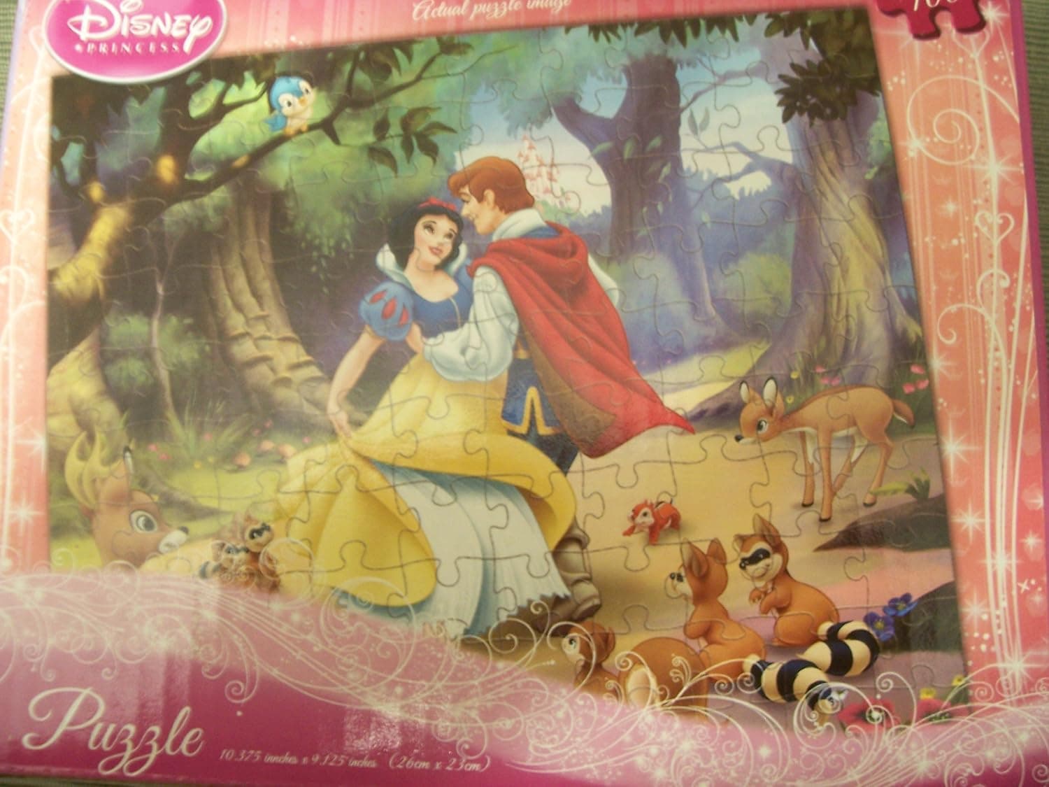 Disney Princess Snow White Prince Dancing with Forest Animals 100 Piece Jigsaw Puzzle