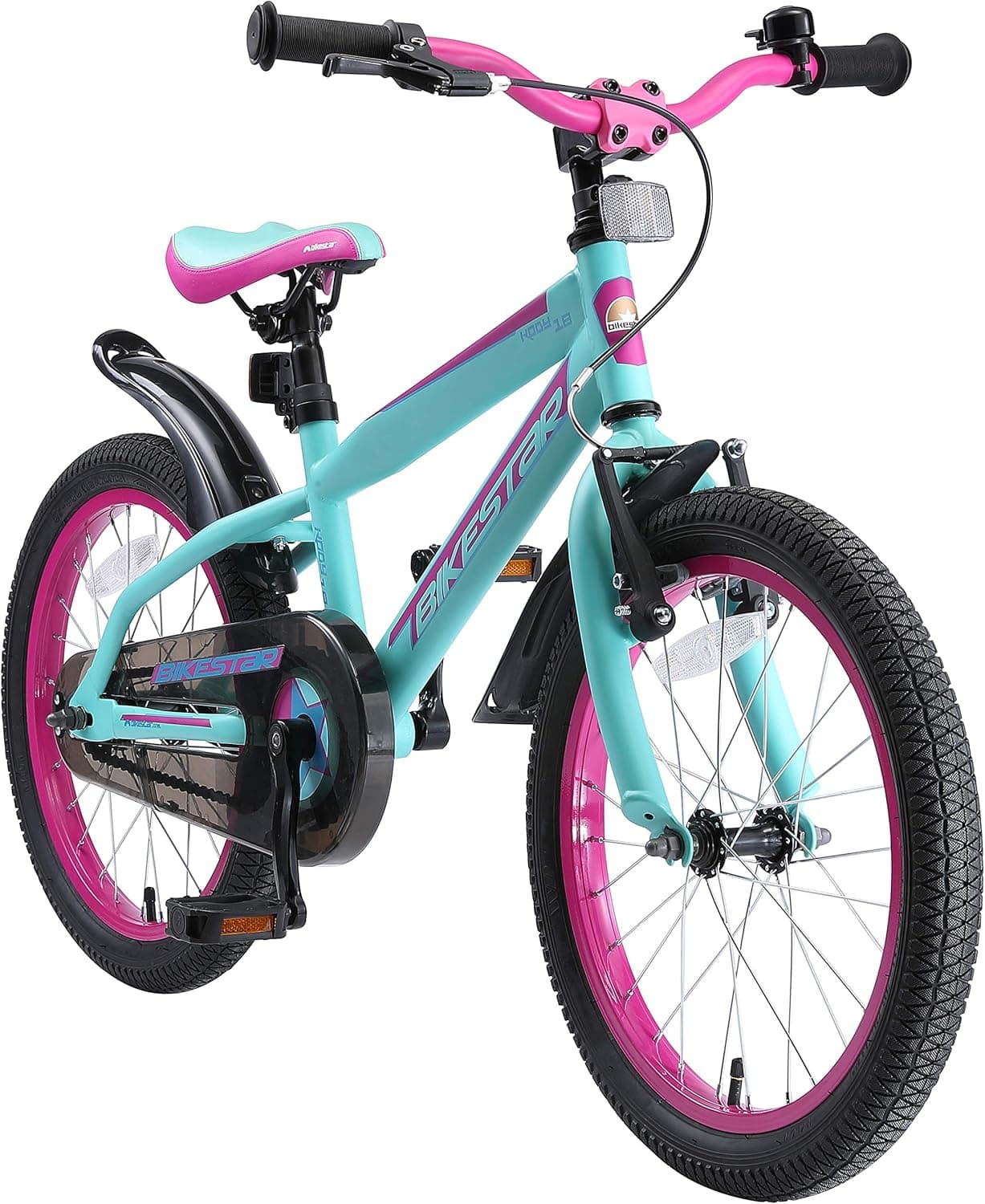 BIKESTAR Kids Bike Bicycle for Kids Age 4-5 Year Old Children | 18 Inch Mountain Bike Edition for Boys and Girls
