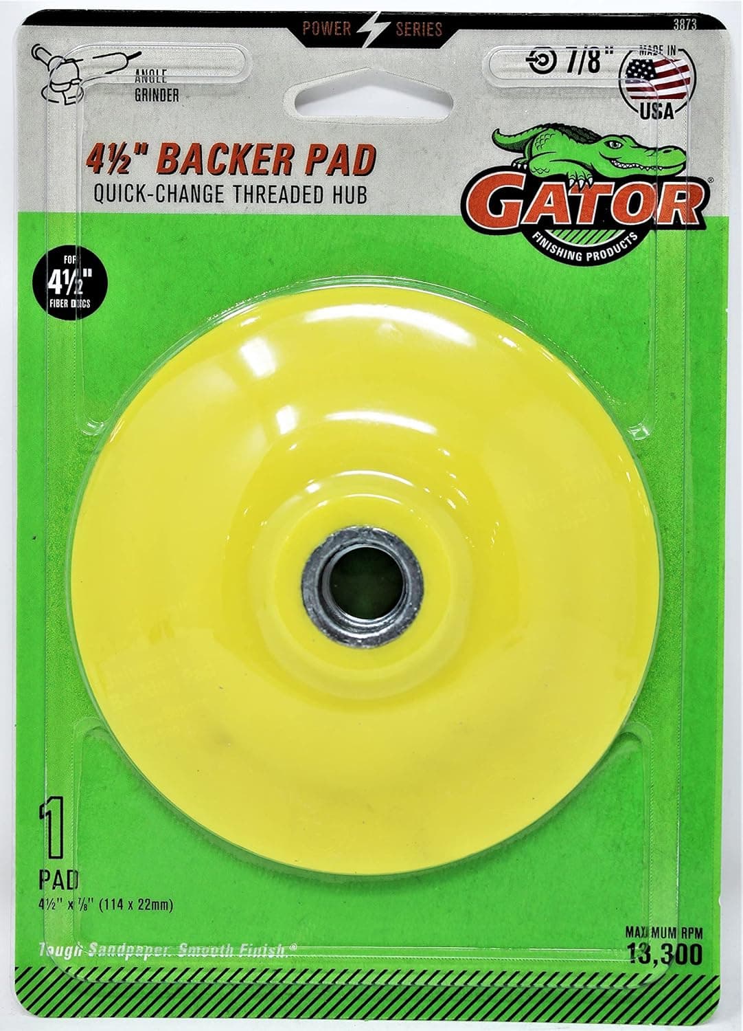 Quick Change Angle Grinder Backing Pad