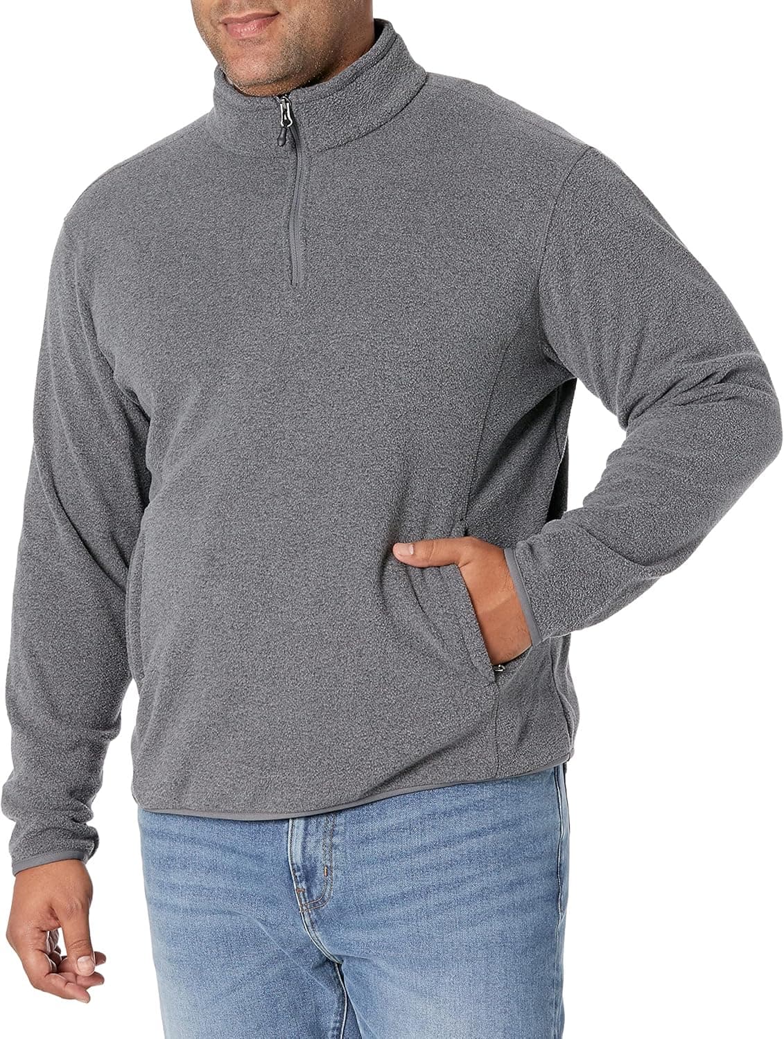Amazon Essentials Men's Quarter-Zip Polar Fleece Jacket