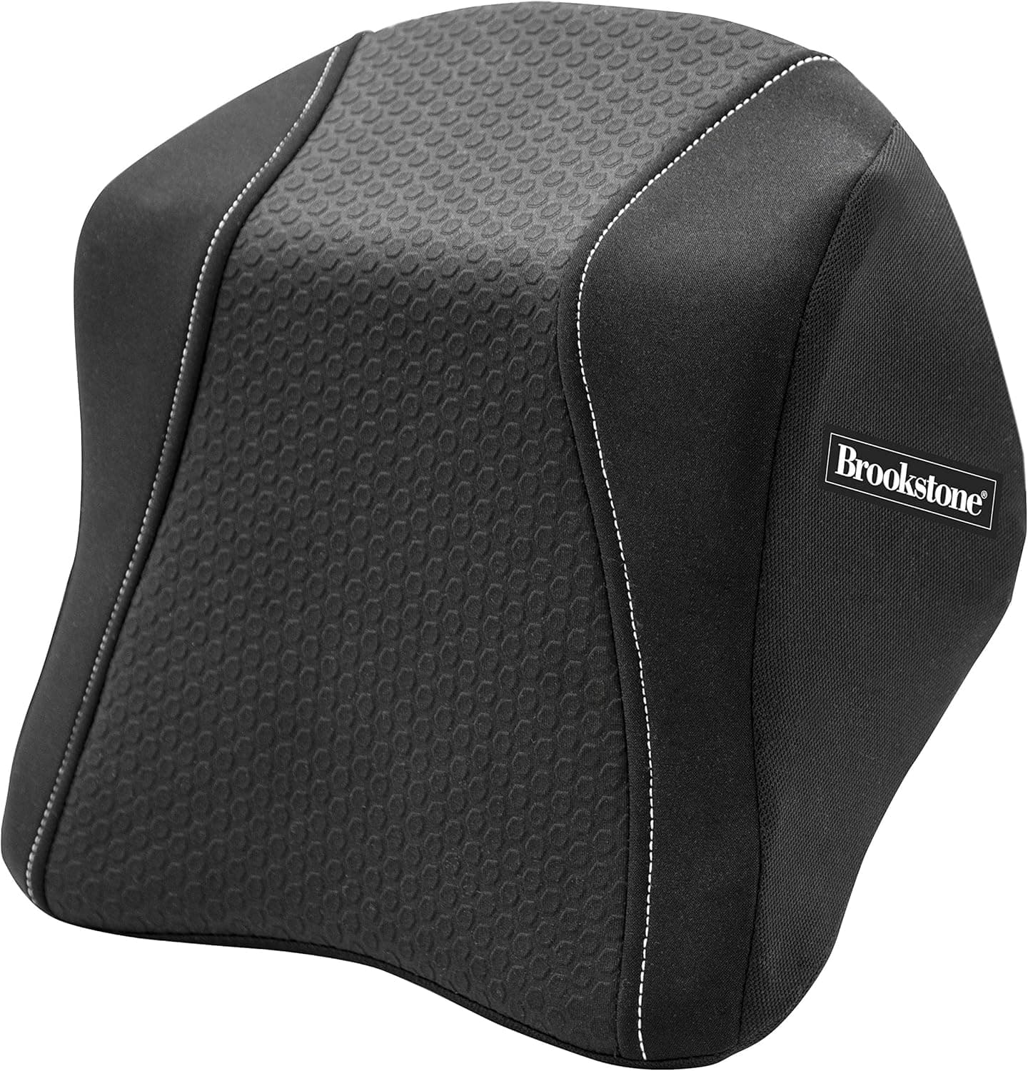 Brookstone, Neoprene Water Resistant Neck Pillow for Car, High Grade Memory Foam Headrest Cushion