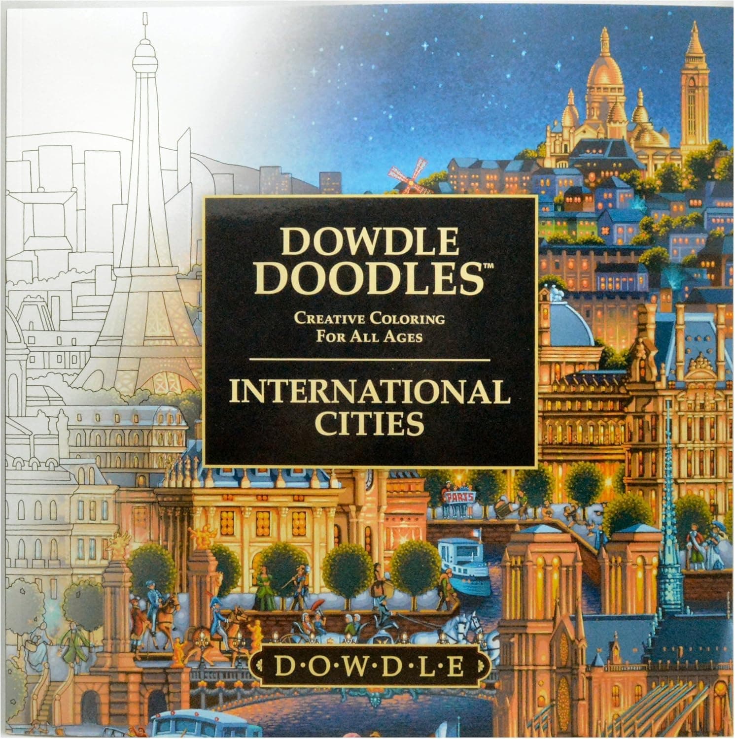 International Cities Doodles Coloring Book