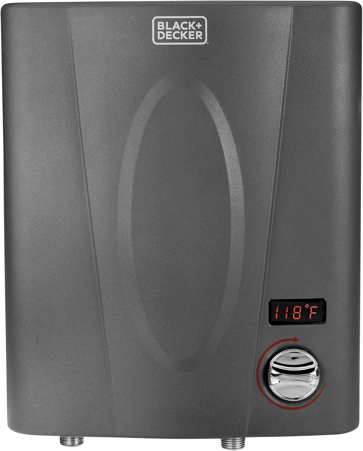 BLACK+DECKER 11kW 240 Volt 2.35GPM Tankless Electric Water Heater, Self-Modulating Point of Use Unit for up to 2 simultaneous applications, Hot Water on Demand, Digital Temperature Display