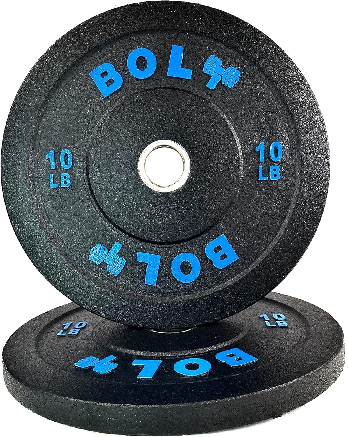 Bolt Fitness Supply Olympic Crumb Bumper Plate Set 260 Lb - Ideal for Cross-Training, Weightlifting, Fitness and Gym or Home Weights.