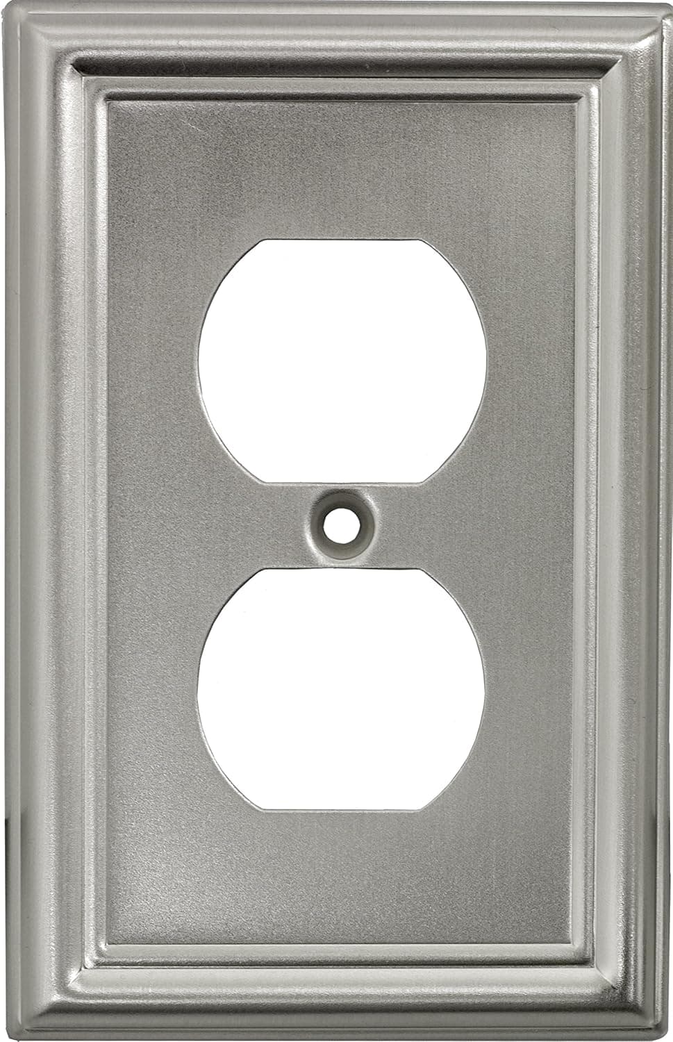 GE 40308 Metallic Duplex Receptacle Wall Plate