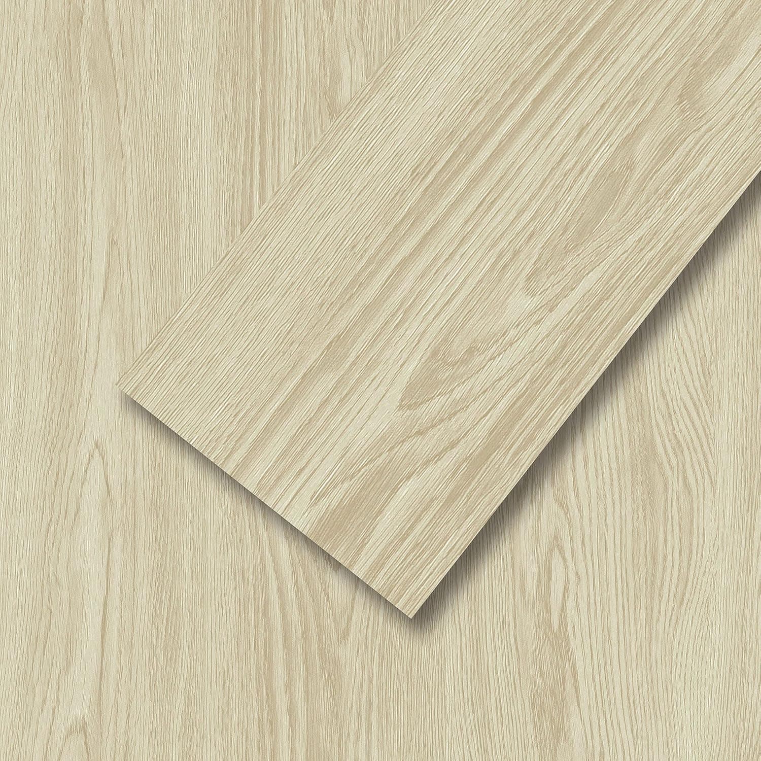 Mysflosy Peel and Stick Floor Tiles, Self-Adhesive Luxury Vinyl Flooring Plank,6x36inch 36pack 54 Sq.Ft, Waterproof DIY Deep Wood Grain Planks Easy to Install for Kitchen, Living Room, Light Brown