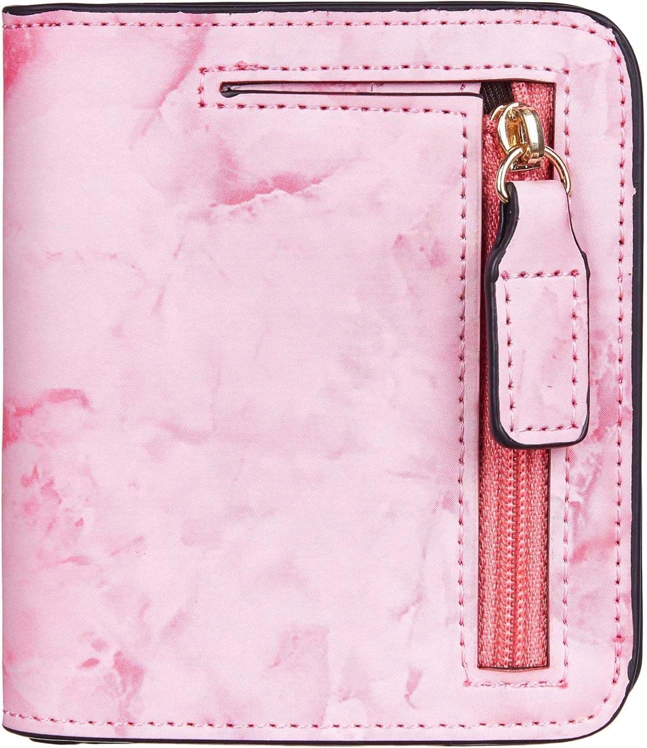 Gostwo Womens Rfid Blocking Small Compact Bifold Luxury Genuine Leather Pocket Wallet Ladies Mini Purse with ID Window