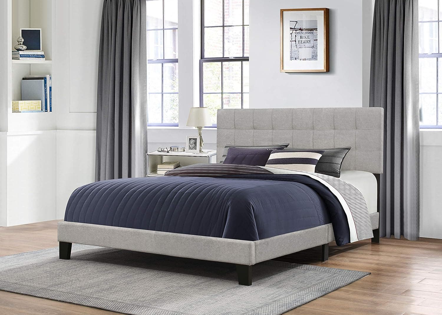Hillsdale Furniture Delaney Bed in One King Glacier Gray