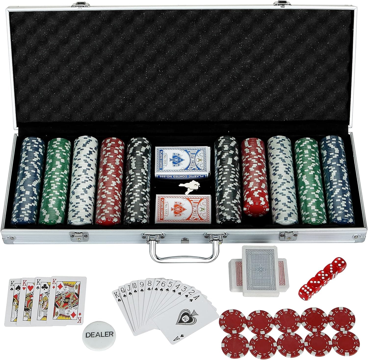 Hathaway Monte Carlo Poker Set (500 Piece),Multi,BG2367
