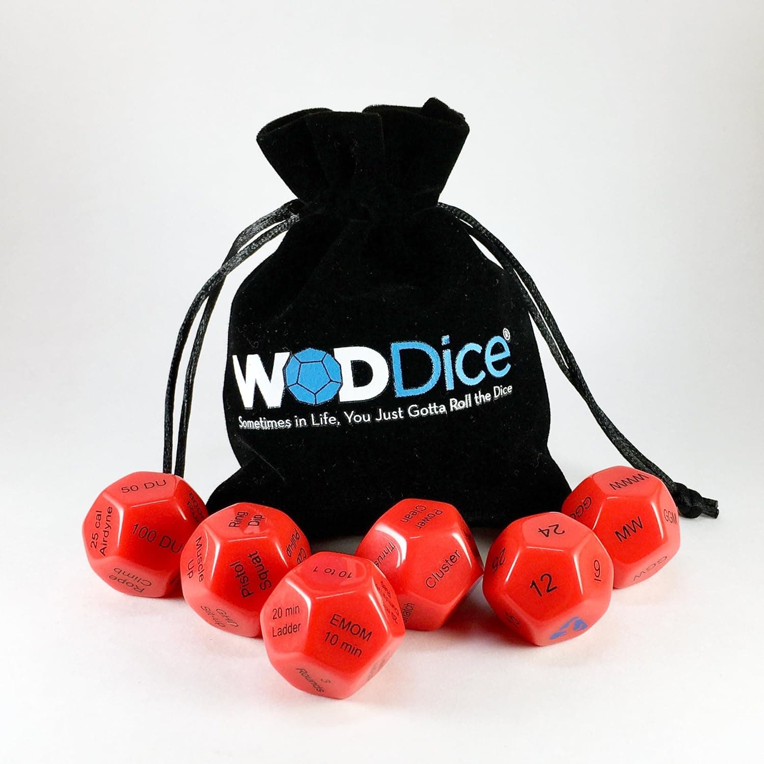 WODDice Firebreather: Exercise Dice for Home Fitness, Workouts, WOD, Cardio, and Sports