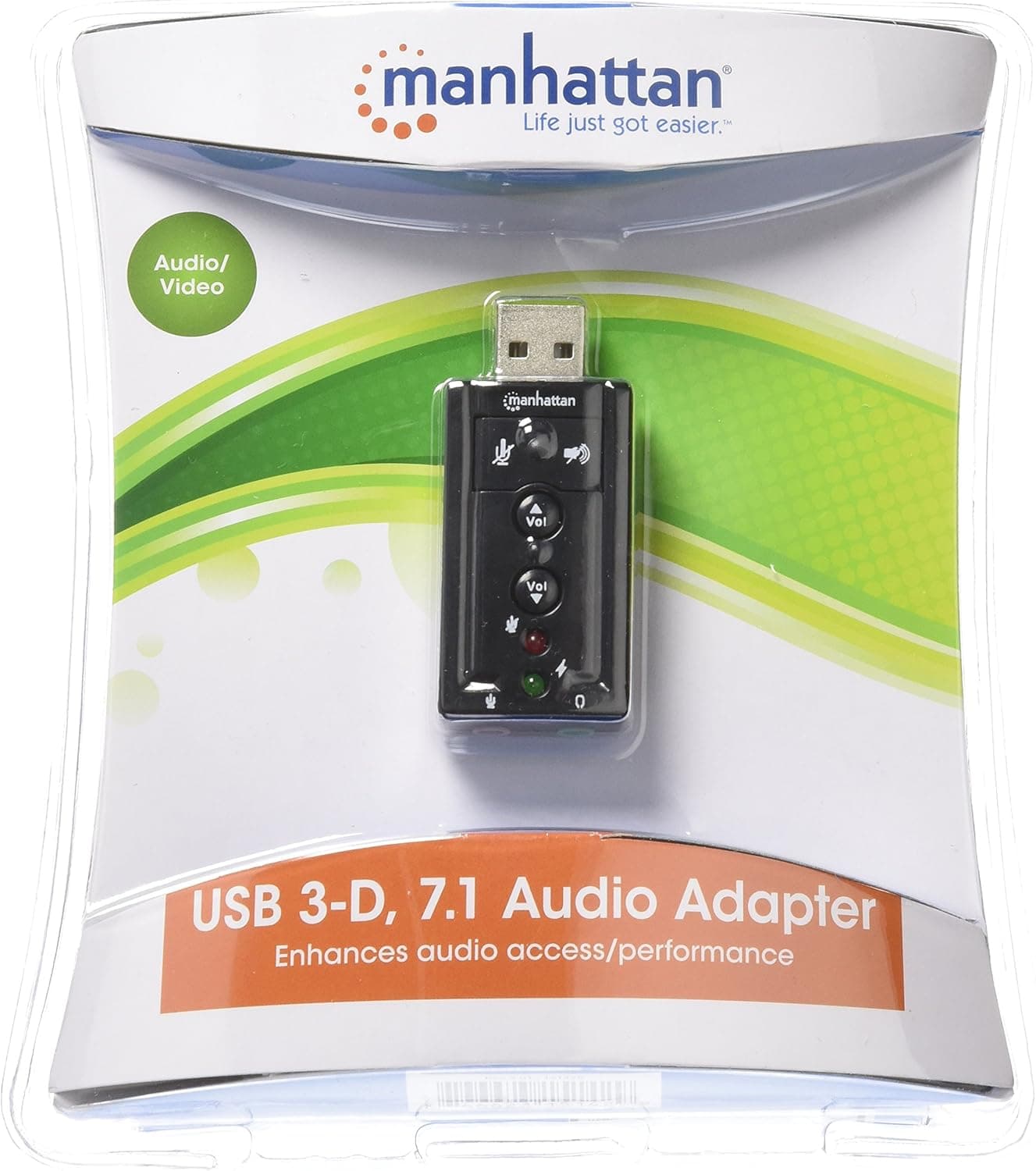 Manhattan 3D 7.1 Hi-Speed USB Sound Adapter (151429)