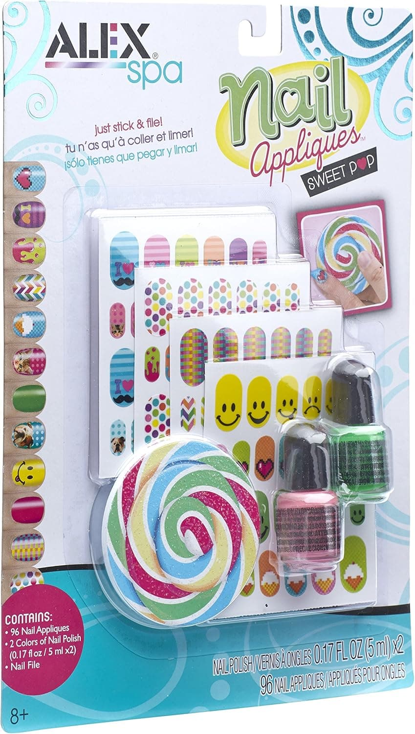 ALEX Spa Nail Appliques Sweet Pop