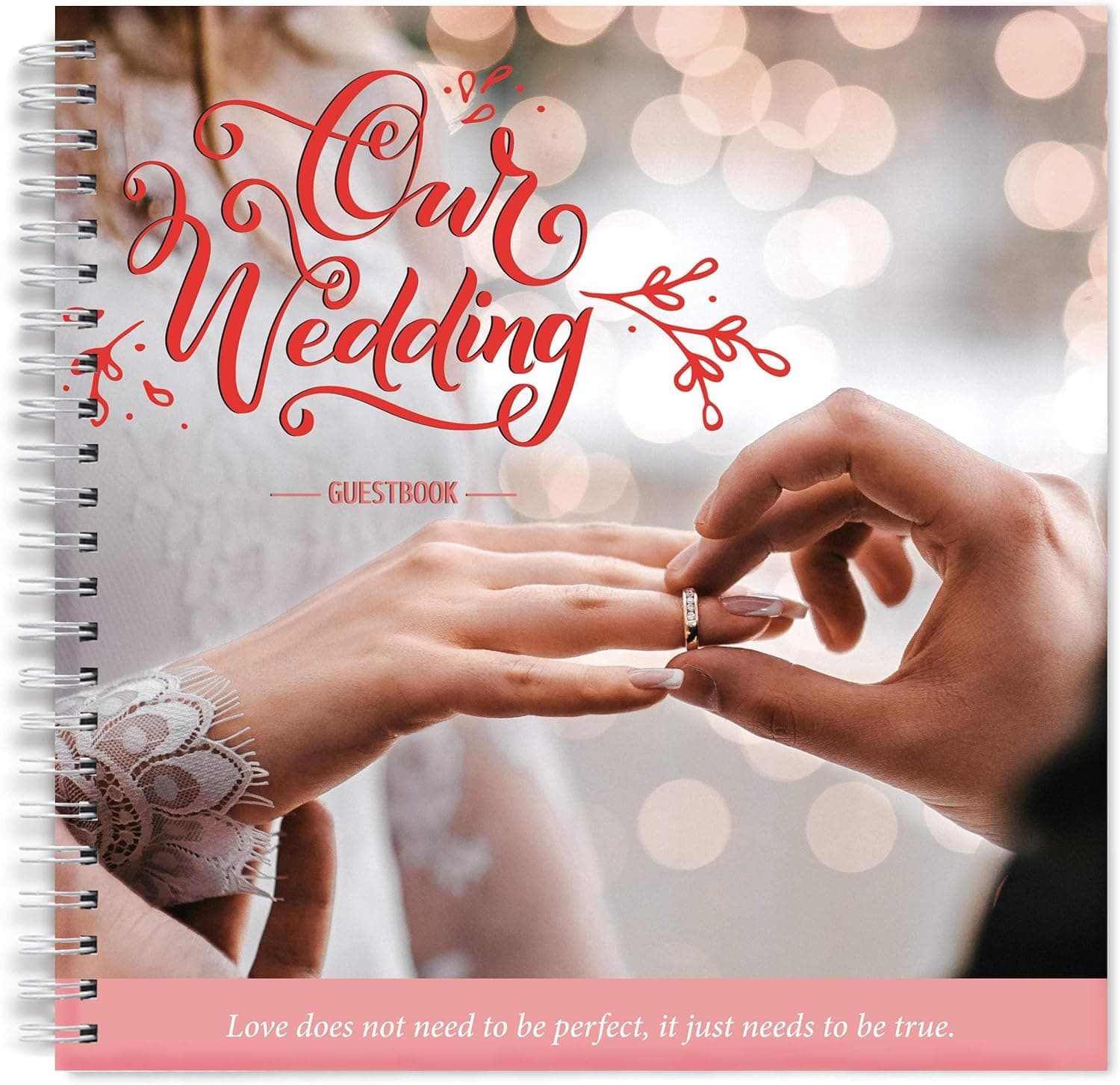 GC Gongo's Choice Wedding Gifts for Guests | Creative 8x8 in Guestbook for Wedding Reception 40 pp | Advice and Well Wishes Memory Books for Wedding Shower or Reception | Unique Keepsake from Guests