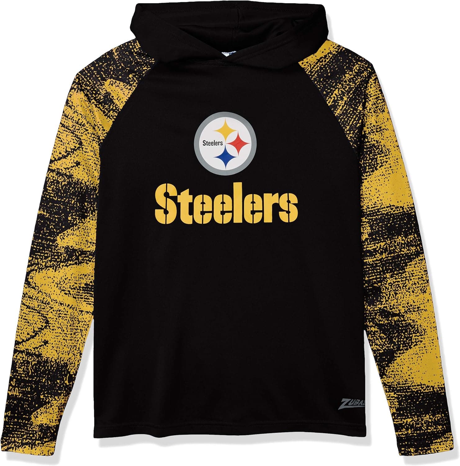 Zubaz Officially Licensed NFL Men's Pullover Hoodie, Team Color
