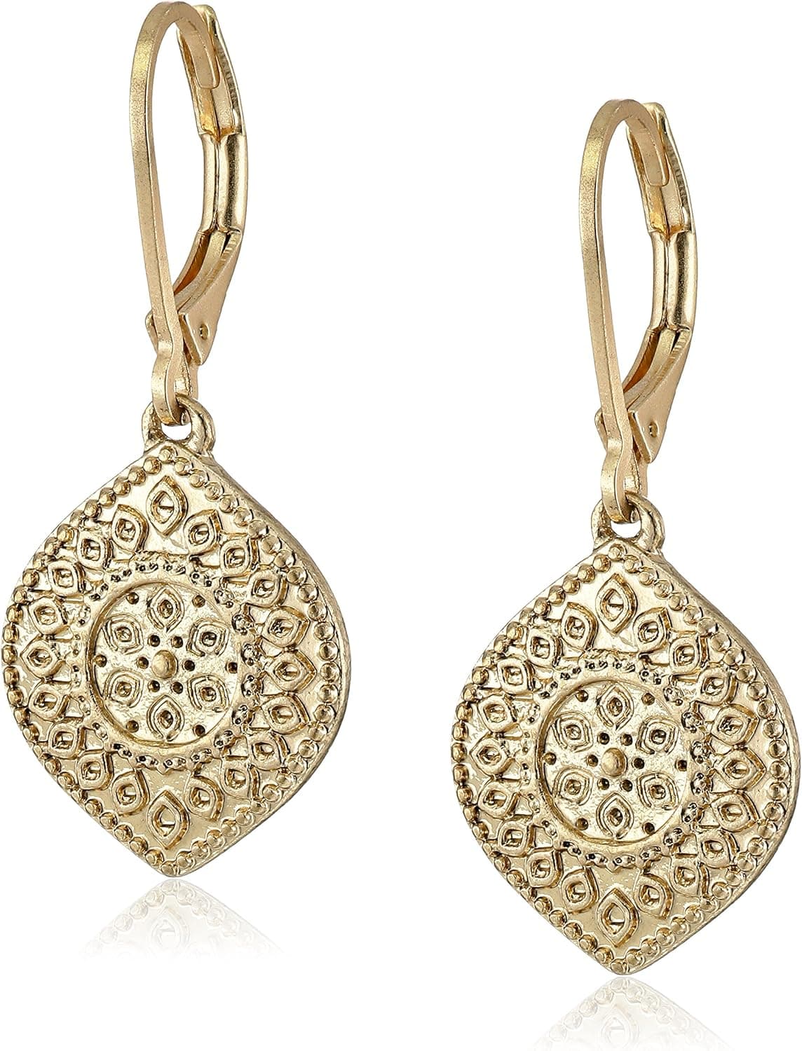 Nine West Vintage America Good Tidings Worn Drop Earrings
