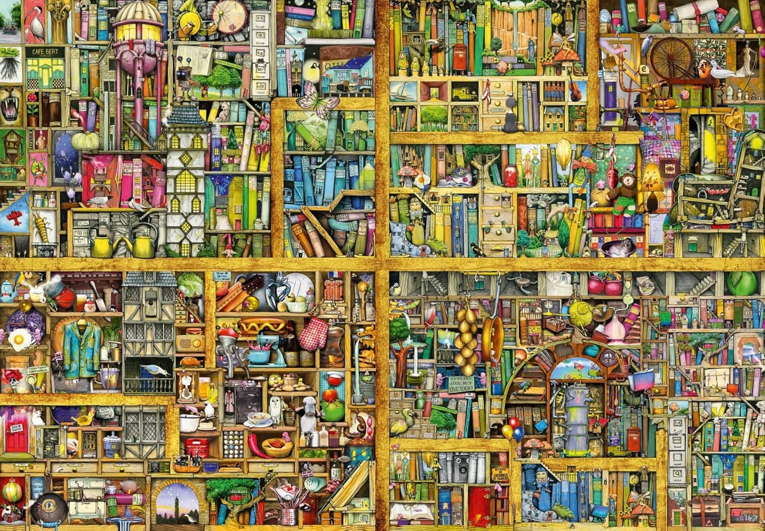 Ravensburger Magical Bookcase 18,000 Piece Jigsaw Puzzle for Adults – Softclick Technology Means Pieces Fit Together Perfectly