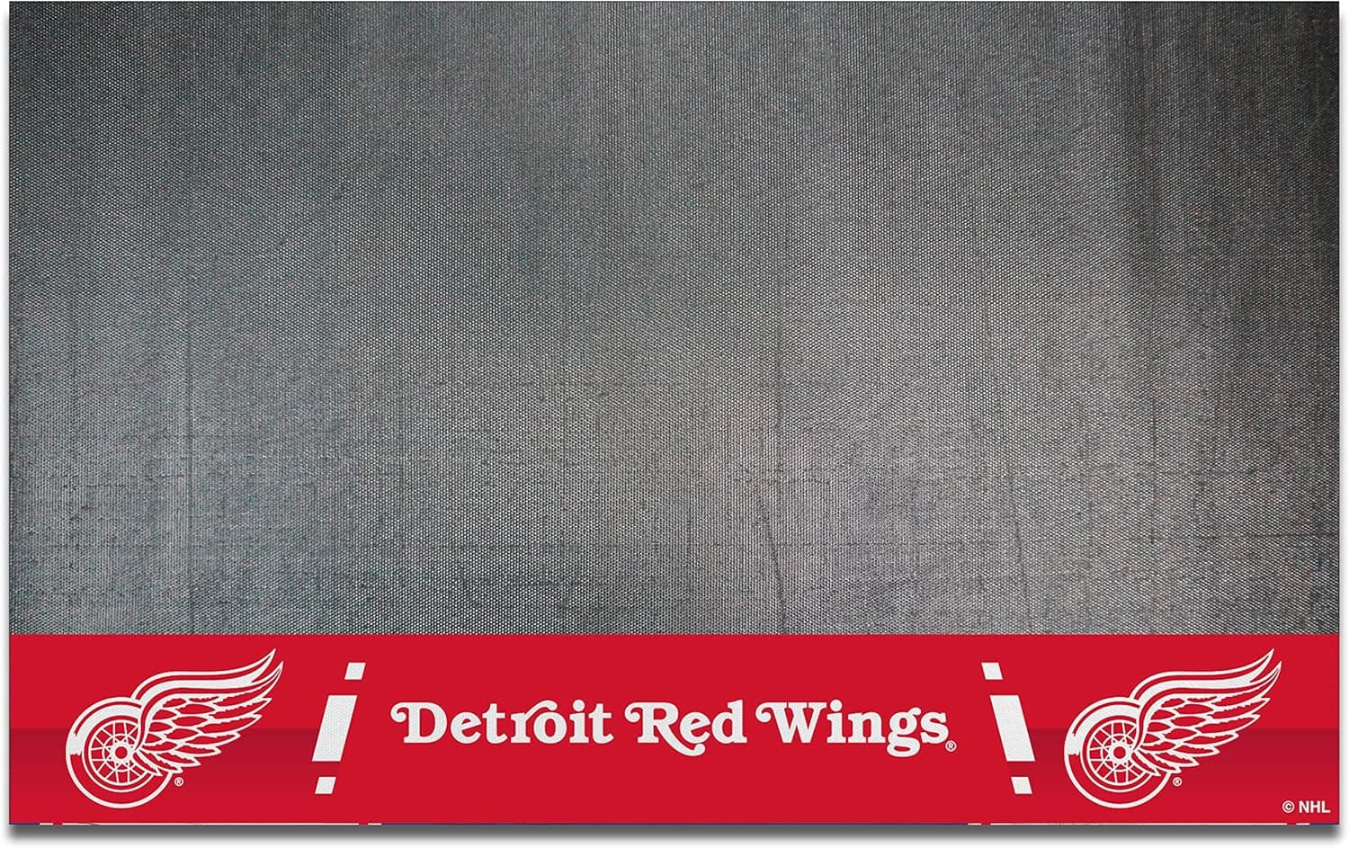 FANMATS 14234 Detroit Red Wings Vinyl Grill Mat - 26in. x 42in. - Deck Patio Protective Mat | Oil, flame, and UV resistant