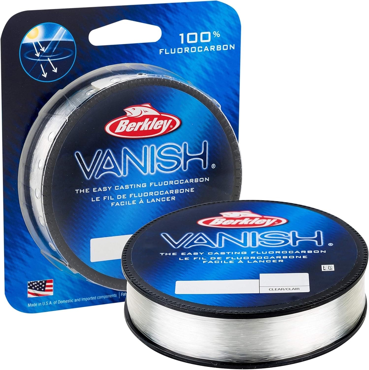 Berkley Vanish, 40lb | 18.1kg, 2000yd | 1828m Fluorocarbon - 40lb | 18.1kg - 2000yd | 1828m
