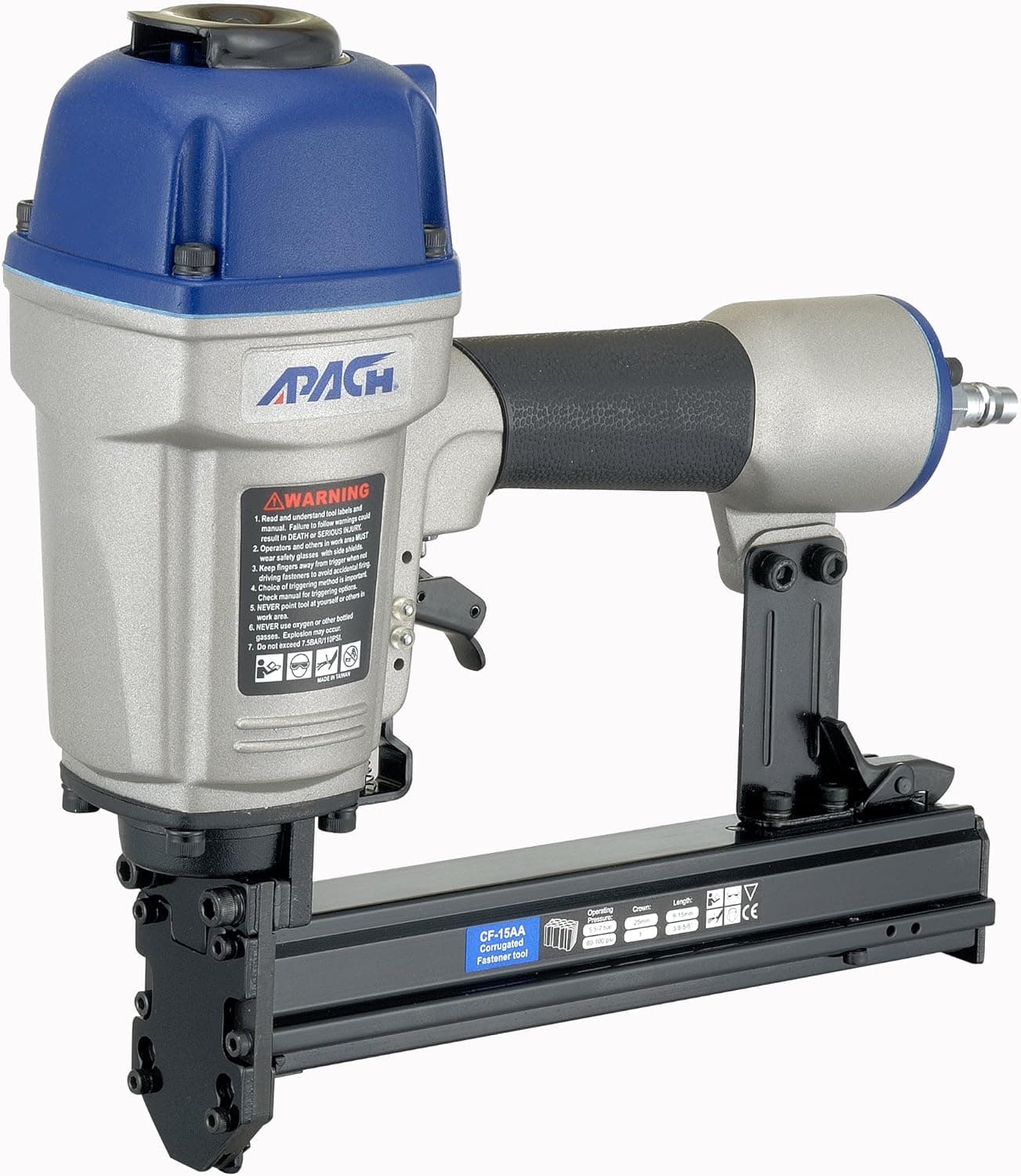 APACH CF-15AP Industrial Corrugated Fastener Tool for Paslode Style Corrugates from 3/8-Inch to 5/8-Inch
