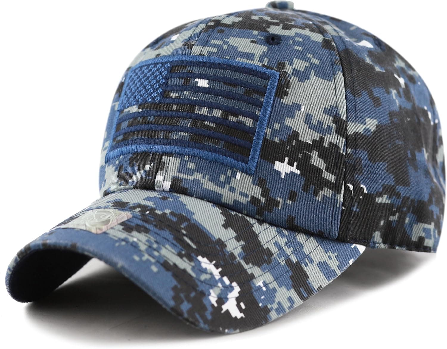 The Hat Depot Tactical Operator USA Flag Low Profile Baseball Army Military Cap
