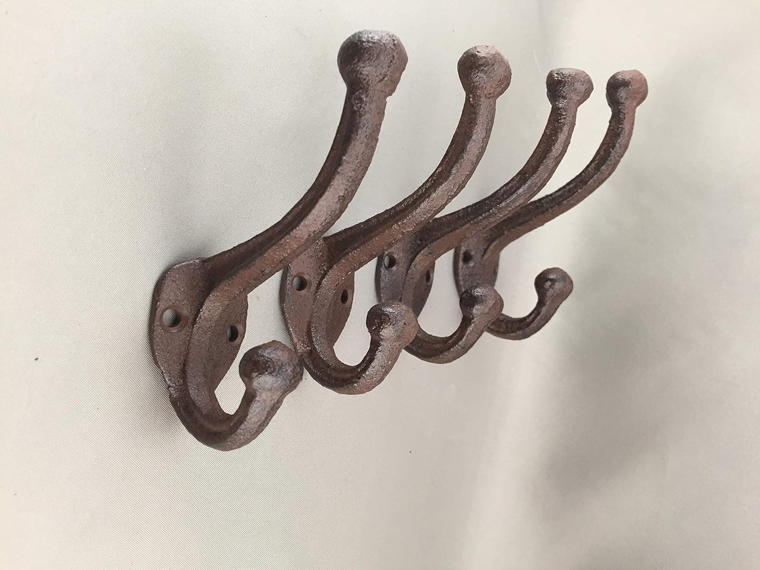 BI02DTYW008-B_8 - Antique Rustic Brown/Black Coat & Hat Hook (8pcs)