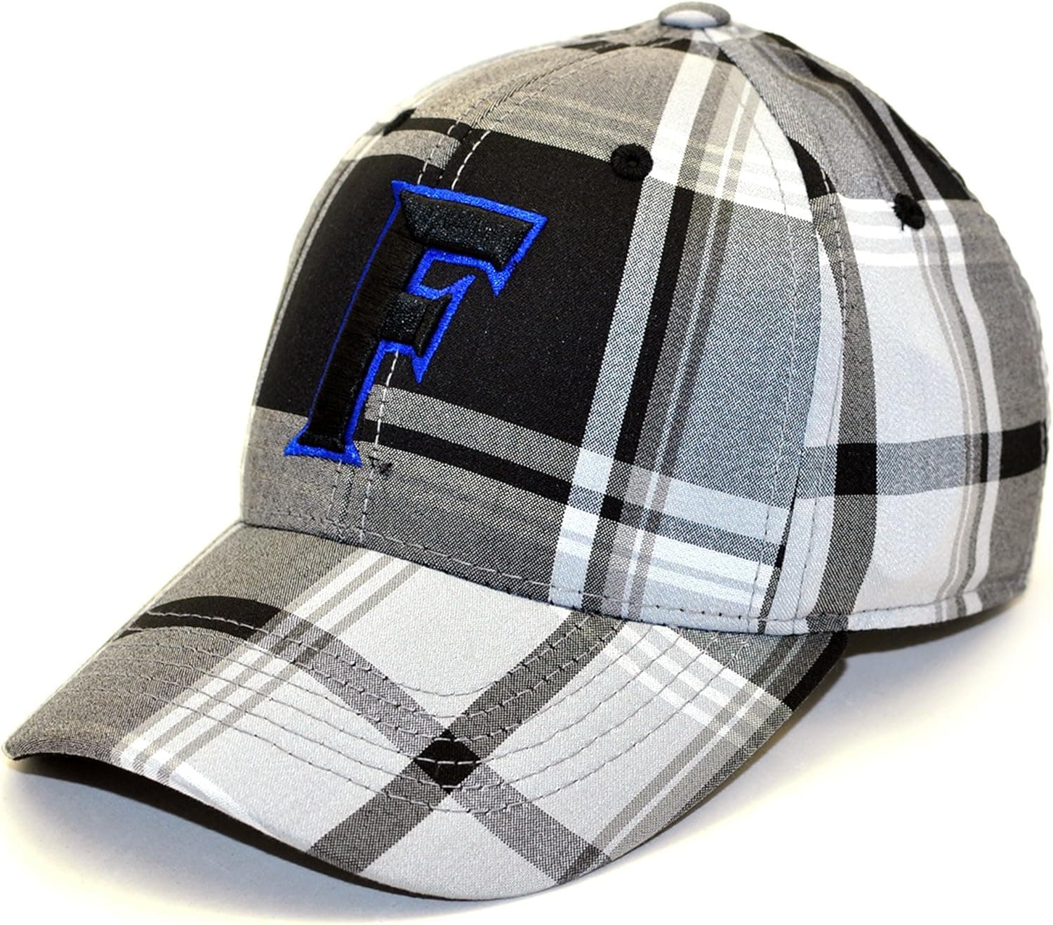 NCAA Florida Gators Line Drive 1 Fit Cap, Grey Plaid, One Size