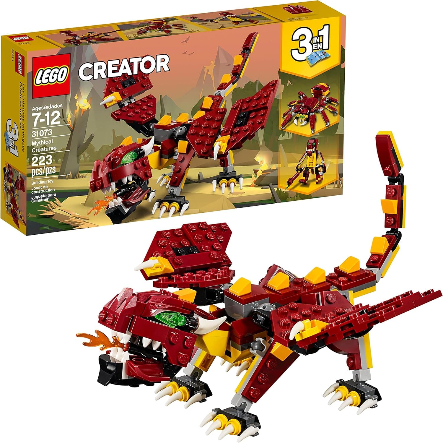 LEGO Creator 3in1 Mythical Creatures 31073 Building Kit (223 Pieces) (Discontinued by Manufacturer)