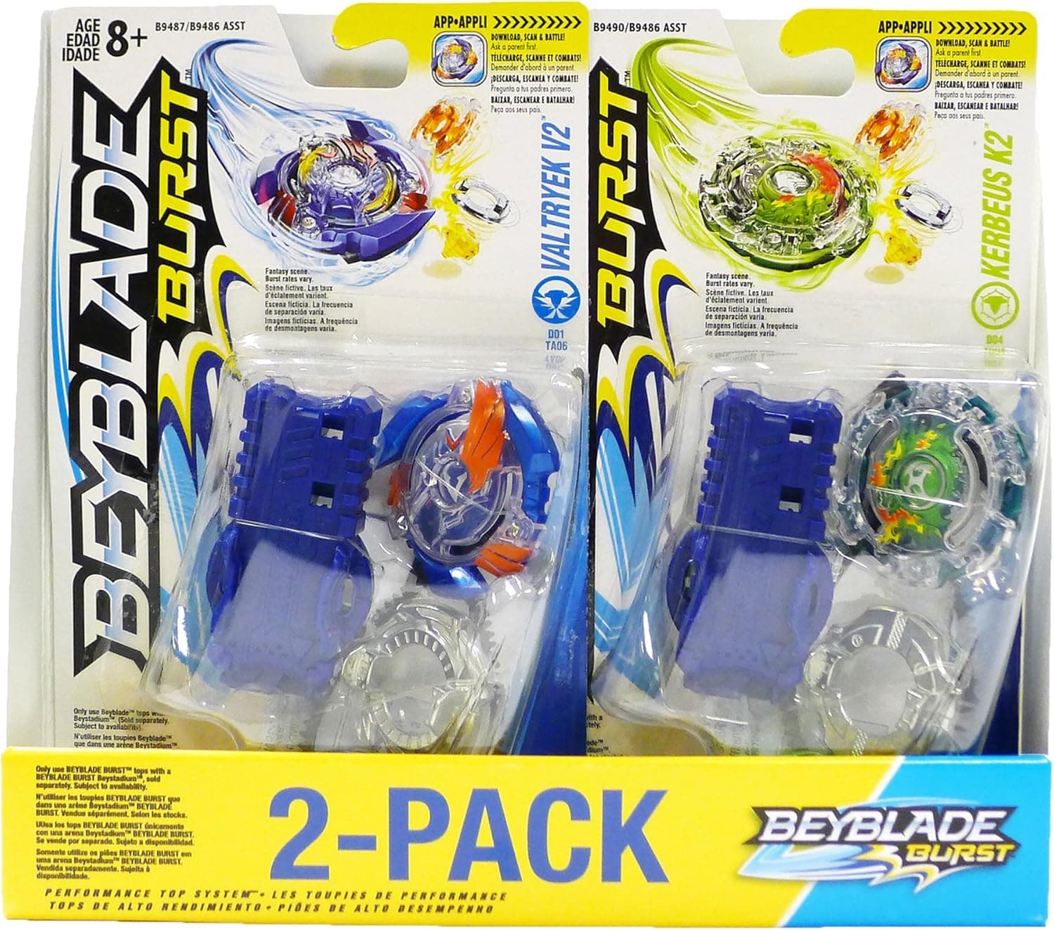 BEYBLADE Burst Value Starter 2-Pack Kerbeus K2 and Valtryek V2