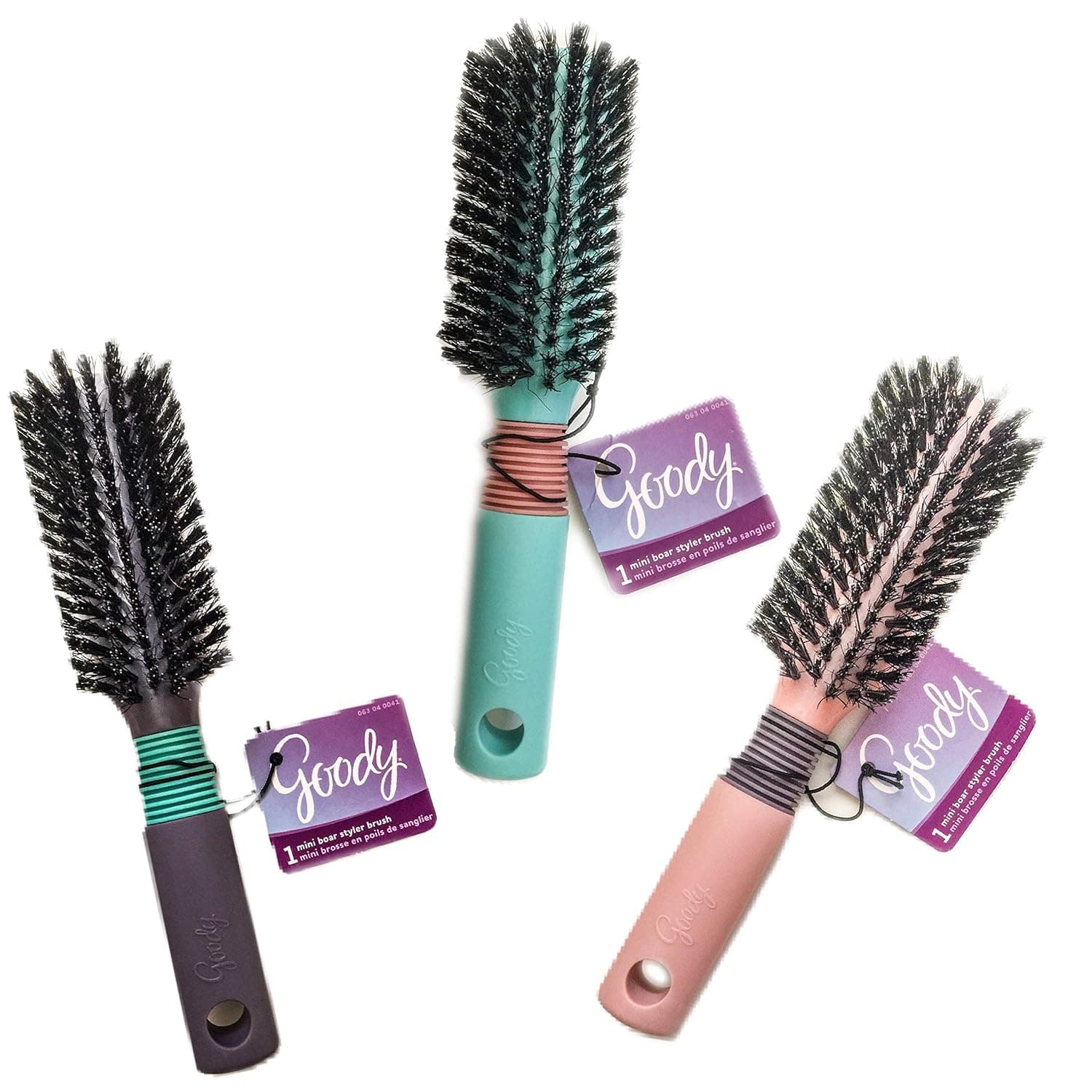 1 Goody Mini Boar Styler Brush - Assorted Colors