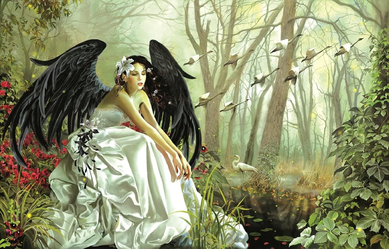 Swan Song 1000 Piece Jigsaw Puzzle by SunsOut