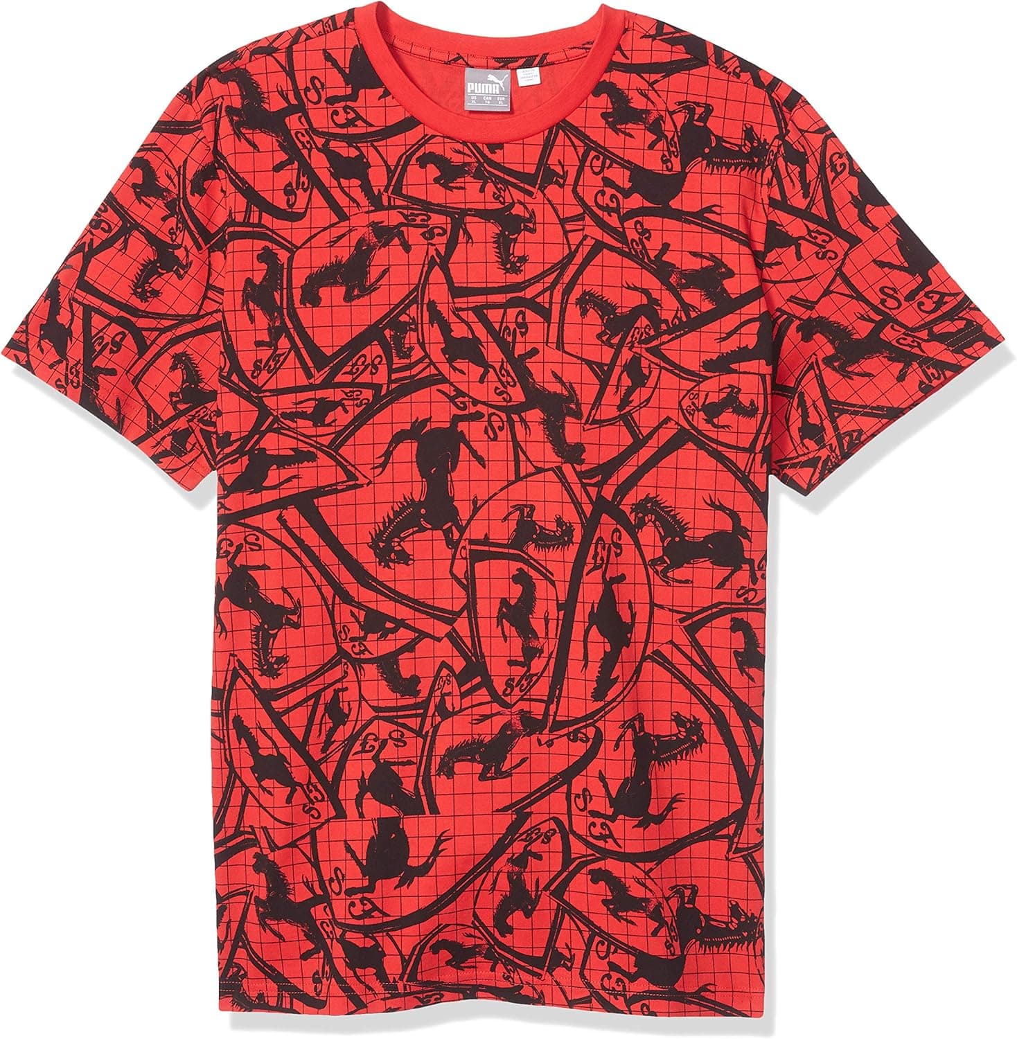 Motorsport Men's Ferrari AOP Tee