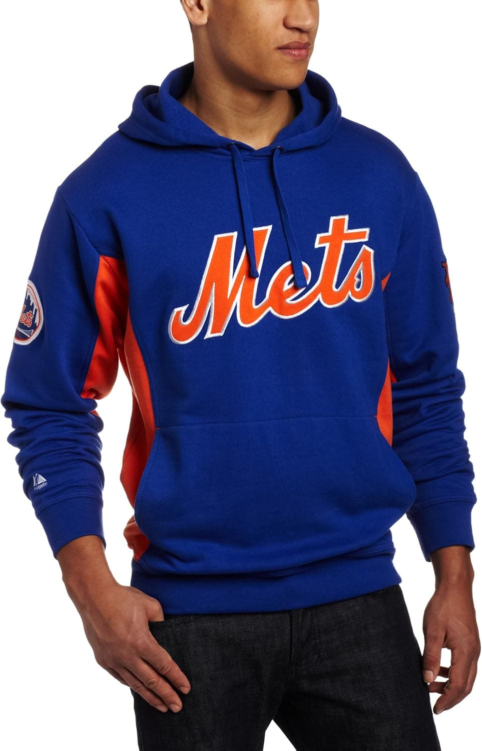 MLB New York Mets Captain Hooded Fleece Pullover