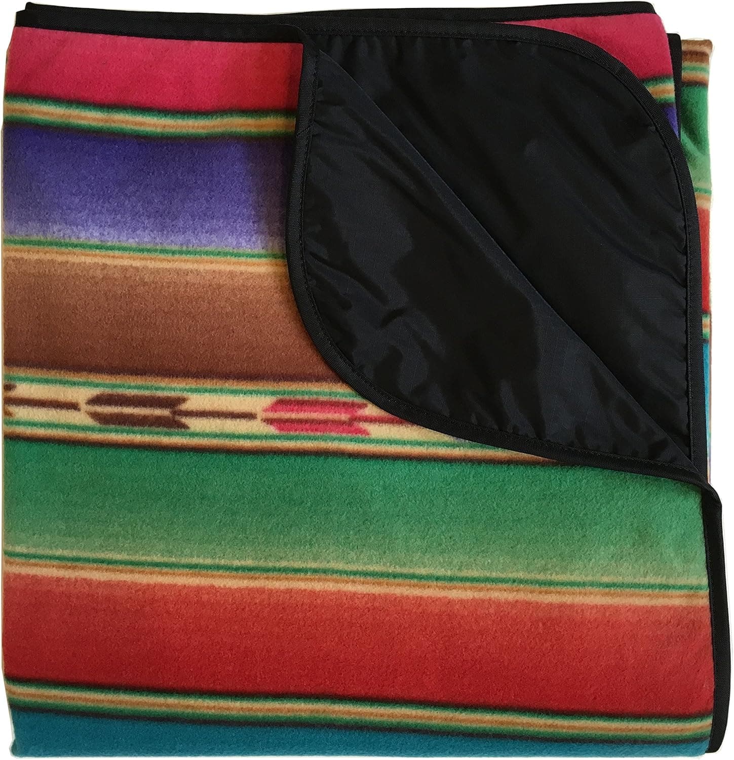 Mambe Large Classic 100% Waterproof/Windproof Picnic Blanket and Outdoor Blanket (SouthwestStripe)