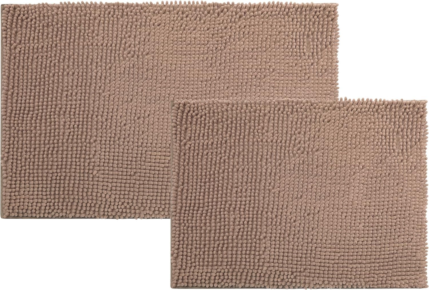 Popular Bath 732887 Chenille 2Piece Rug Set Taupe
