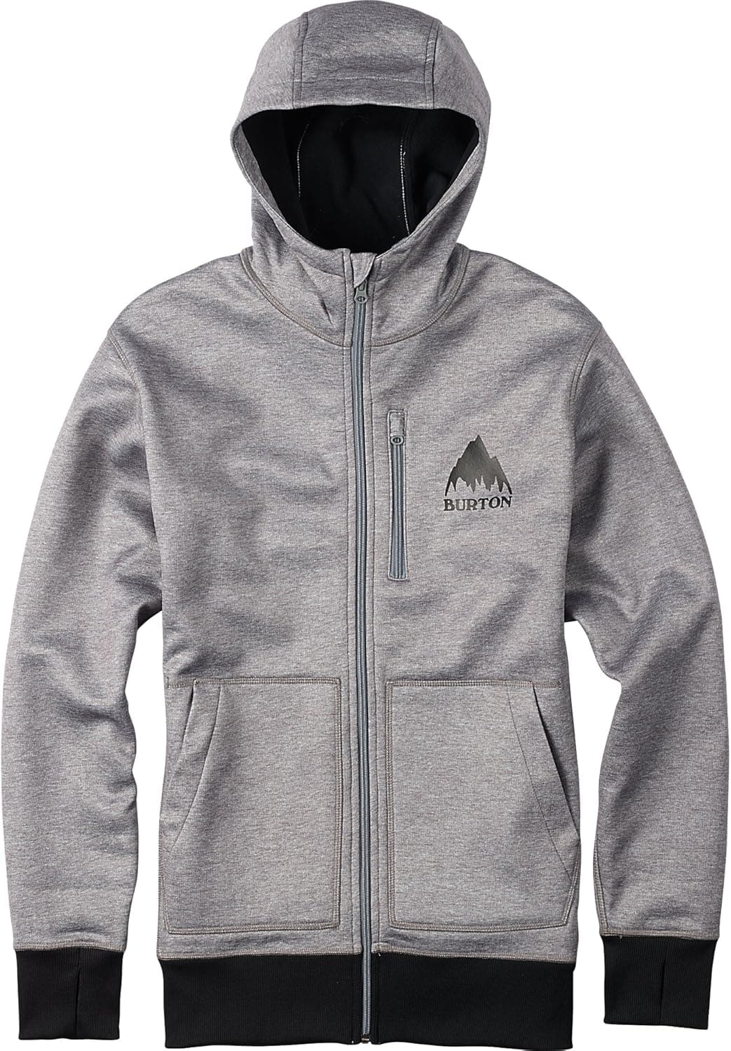 Burton Men's Crown Bonded Full Zip Hoodie Sweatshirt